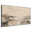 Extra Large Wall Art Fabric Print - Beige Tan Abstract Landscape Contemporary Living Room Decor - "Frame Assembly Required (Unfinished Frame)"-130840762