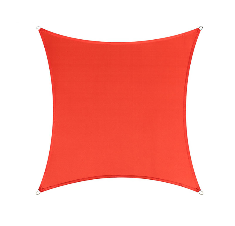 Voile d'ombrage carré imperméable Colourtree Customize, Rouge, 6 pi x 20 pi