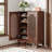 6-tier Shoe Storage Cabinet With Doors And Adjustable Shelves For Entryway-1282963221