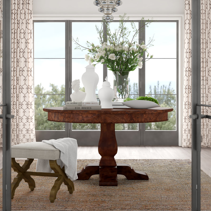 Althorp - Victory Oak Round Dining Table, 72" L x 72" W
