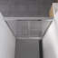 44 po x 48 po x 76 po, porte de douche coulissante en aluminium double, verre trempé transparent de 1/4 po (6 mm), fini, fonction imperméable, largeur réglable
