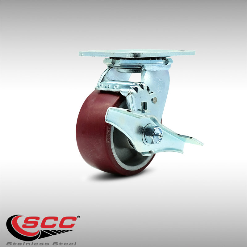 Poly on Aluminum Caster