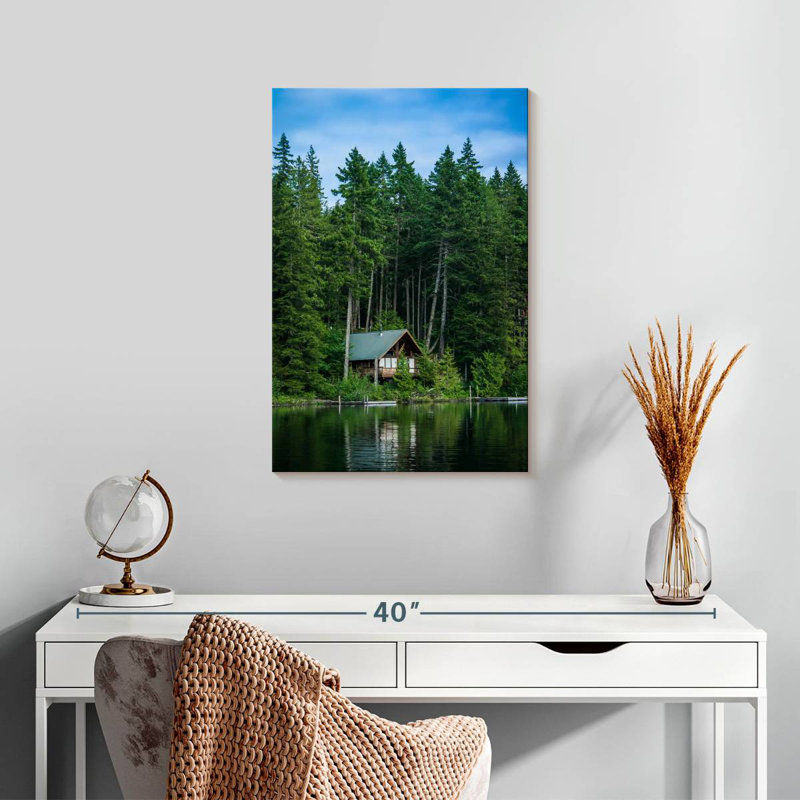 Alvord Woodland Lake Pine Forest, 24" H x 16" W