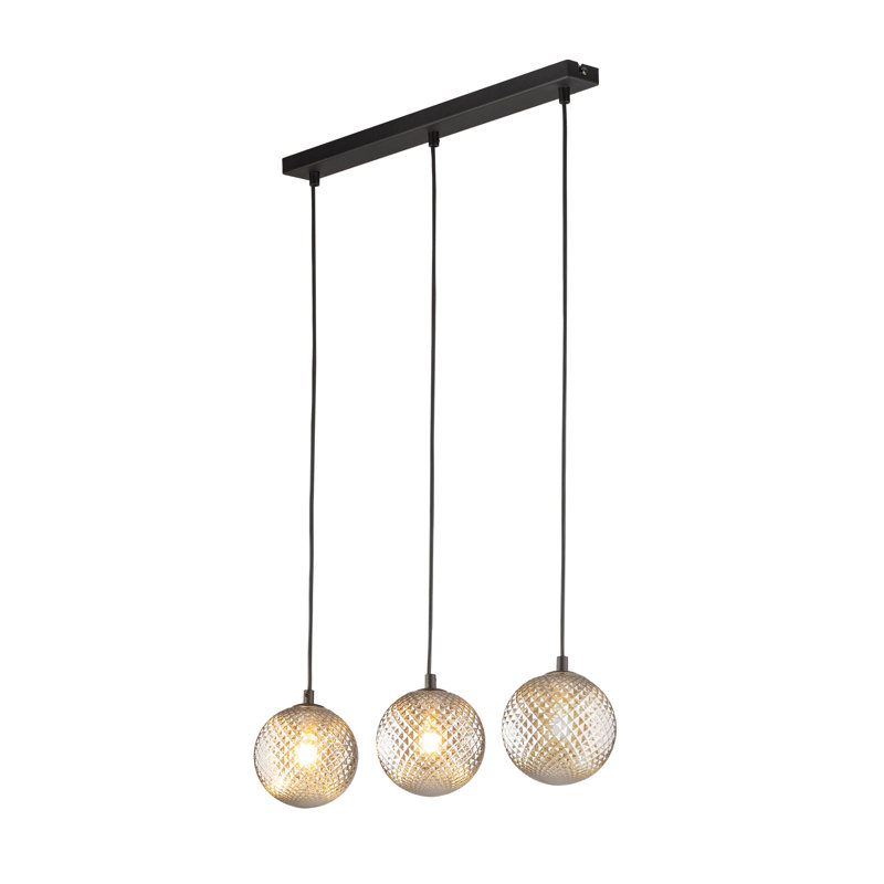 Apison 3 - Light Stainless Steel Kitchen Island Pendant