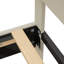 Très grand lit plateforme tapissier avec tête de lit ajustable, rembourré en tissu de lin, lit plateforme simple de style moderne sans sommier, facile à assembler, beige-1365858166-1365858165