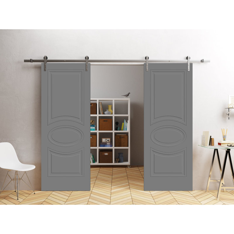 VDomDoors Barn Door, 64" x 84"