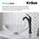 Glass Circular Vessel Bathroom Sink with Faucet