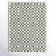 Walker Checkered Sage/Cream Shag Area Rug