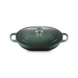 Le Creuset Enameled Cast Iron Signature Oblong Dutch Oven With Lid, 3.75 Qt. - Sea Salt