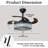 Krol 42'' Ceiling Fan with LED Lights