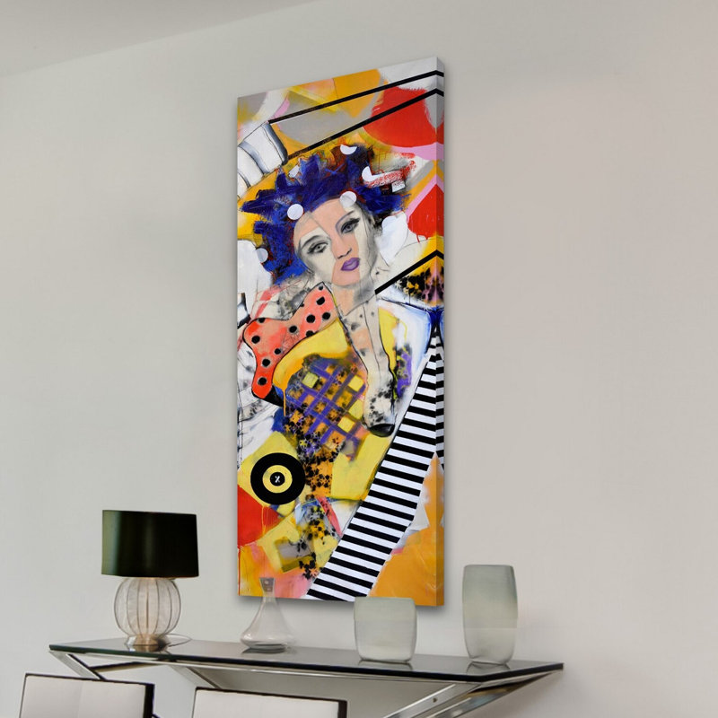 Lana Greben - Wrapped Canvas Painting, 114cm H x 38cm W x 3.81cm D