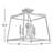 Sylvan 4 Light Black Forged Ceiling Mount