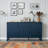 Modern Wave-Pattern Sideboard with 3 Drawers-1987689465