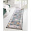 Tapis transitionnel Marvella gris et bleu-1150128968
