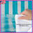 Blue White Vertical Stripes Comforter-123586468