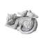 Animals Water Resistant Fiberstone Clay Garden Statue