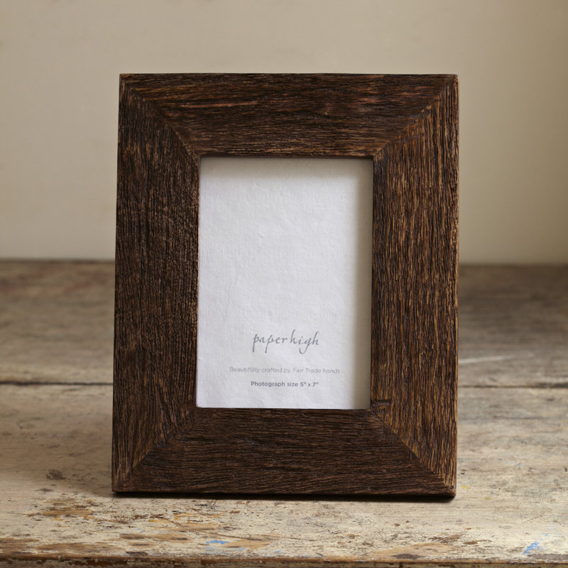 Natural Mango Wood Photo Frame, 17.78cm x 12.7cm