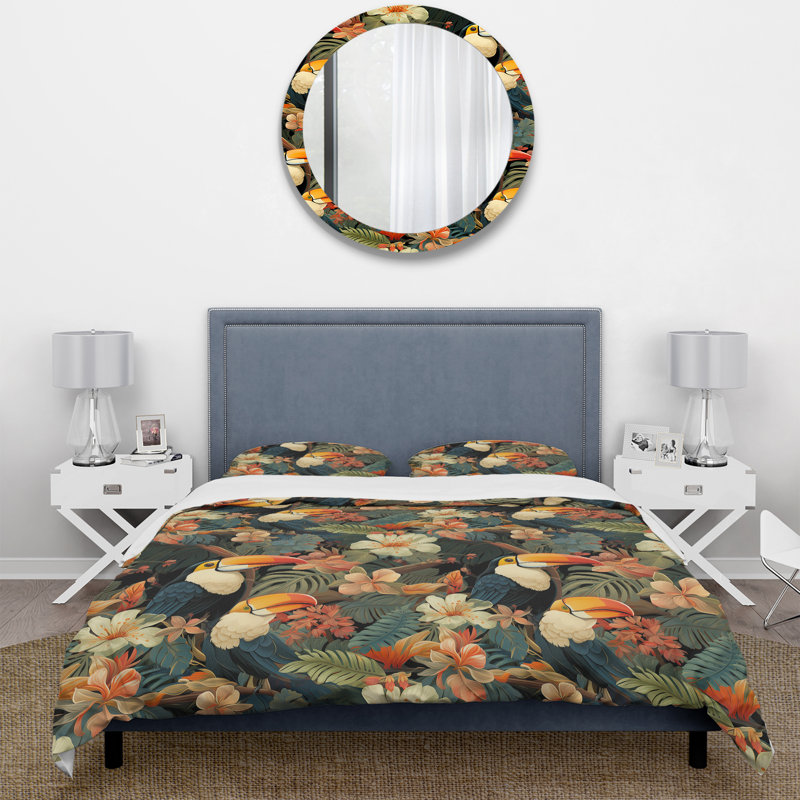 Literie Toucan, Housse de couette simple + 1 taie décorative stan
