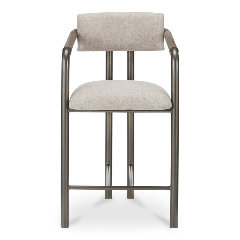 Cassidy Upholstered Stool with Metal Frame