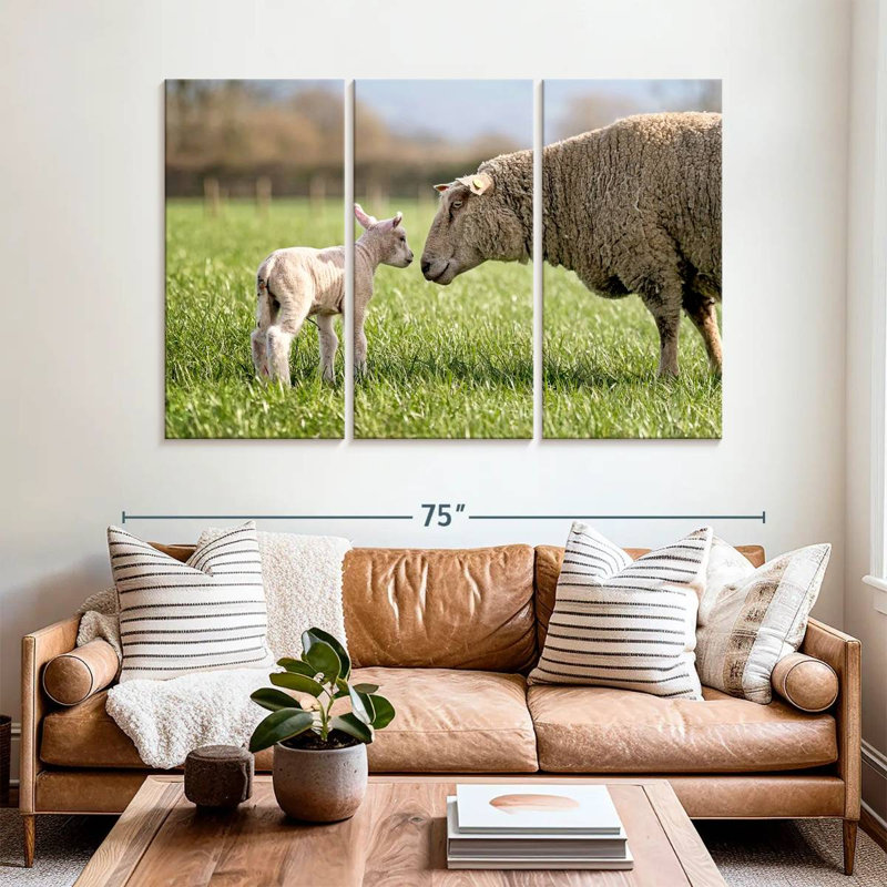 Brampt Sheep Love, 42" H x 65" W