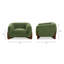 Chaise avec accoudoirs en sherpa 44 po Alpine-2100864174