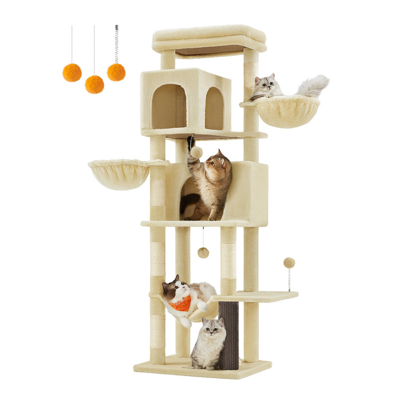 175cm H Cat Tree, Dove Grey