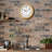 QHA014ALH Basic Wall Clock, Brown-2057792921
