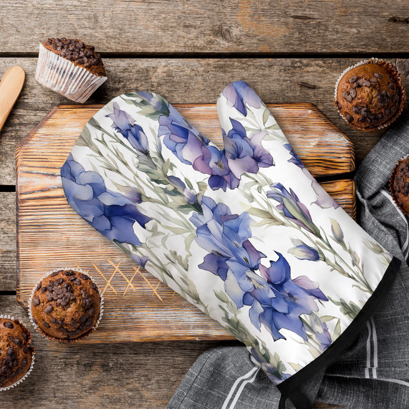 Bloom Cascade Oven Mitt Cotton Twill