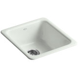 IronTones® 17" L x 18-3/4" W x 8-1/4" Top-Mount/Under-Mount Single-Bowl Kitchen Sink
