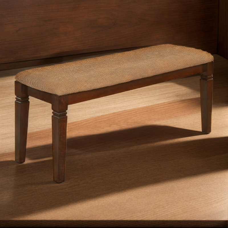 Banc rembourré en tissu Camaira