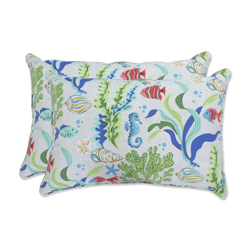 Floral Outdoor Throw Pillow