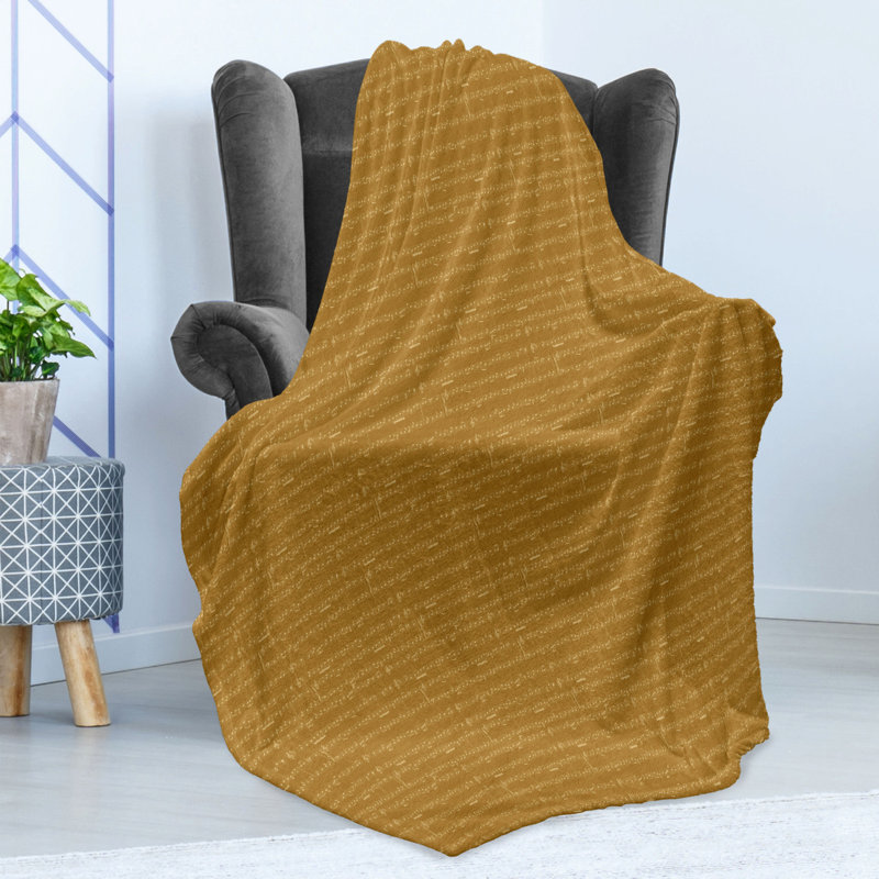 Hand Woven Throw Blanket, 50" W x 60" L