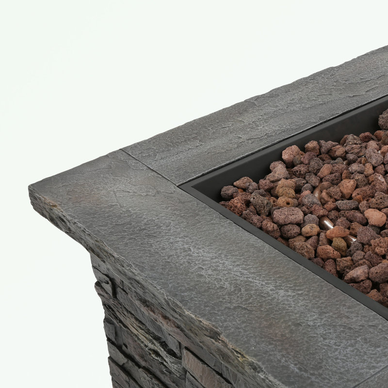 Square Fireplace with a built-in space
