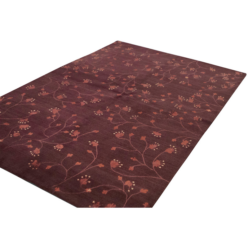 Hand Knotted Wool Area Rug in Multi