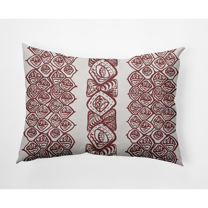 Housse de coussin carrée extérieure/insert, Rouille