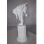 Statue buste de cheval blanc Jacksonville Keysville en résine Dimensions: 10 po x 5 po x H 19 po
