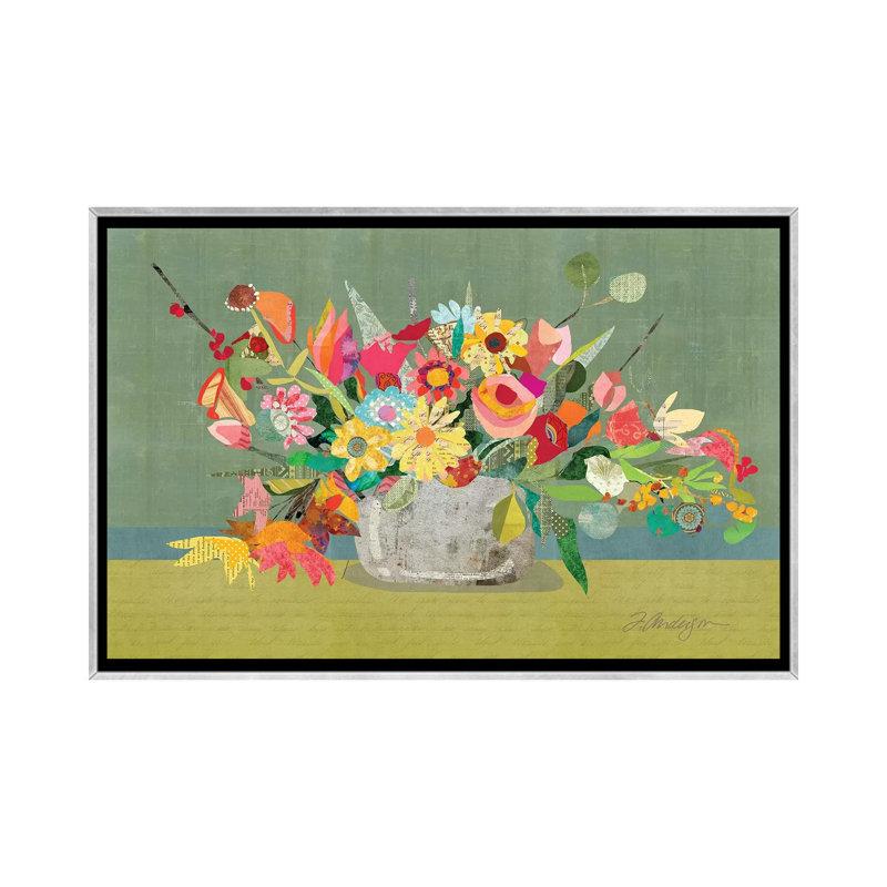 Pièce maîtresse de ferme par Traci Anderson - reproduction d'art, H 40 po x l 60 po x 1,5 po, Toile avec cadre argenté