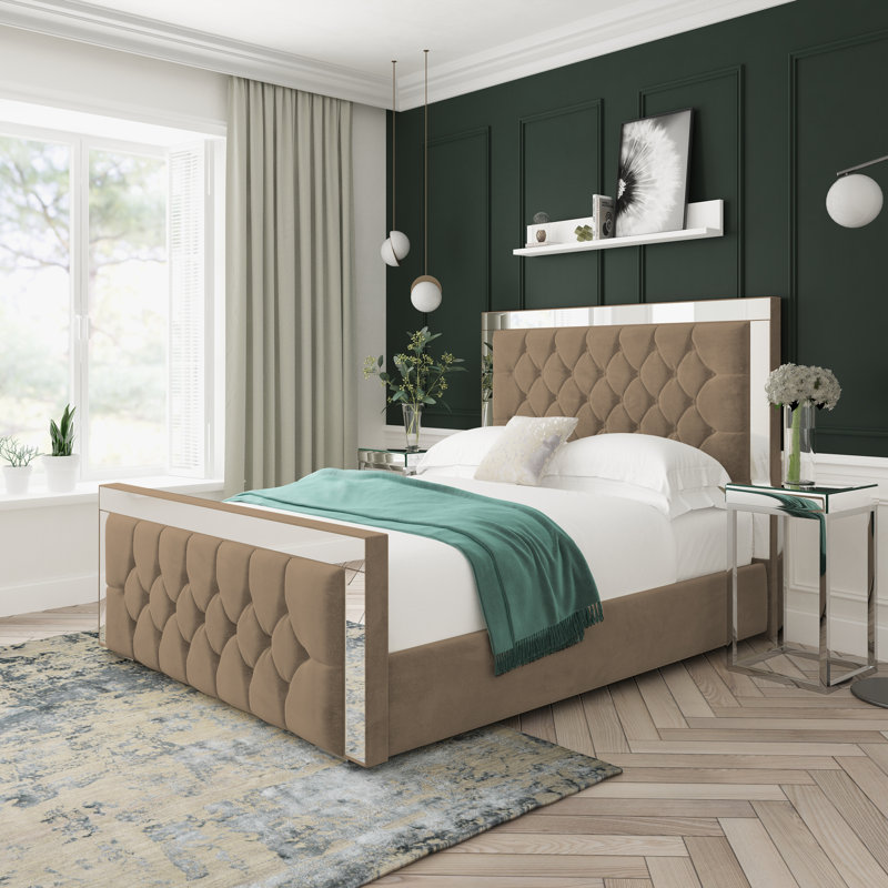 Divan Bed Base, Double (4'6), Mink