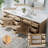 84" W x 35" H Freestanding Bathroom Solid Wood Vanity With White Cultured Marble Countertop And Ceramic Double Sink,Oak-186306365-186306362