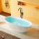 65" x 30" Freestanding Soaking Solid Surface Bathtub Stone Resin Bath Tub with Overflow, Pop-up Drain, Matte White