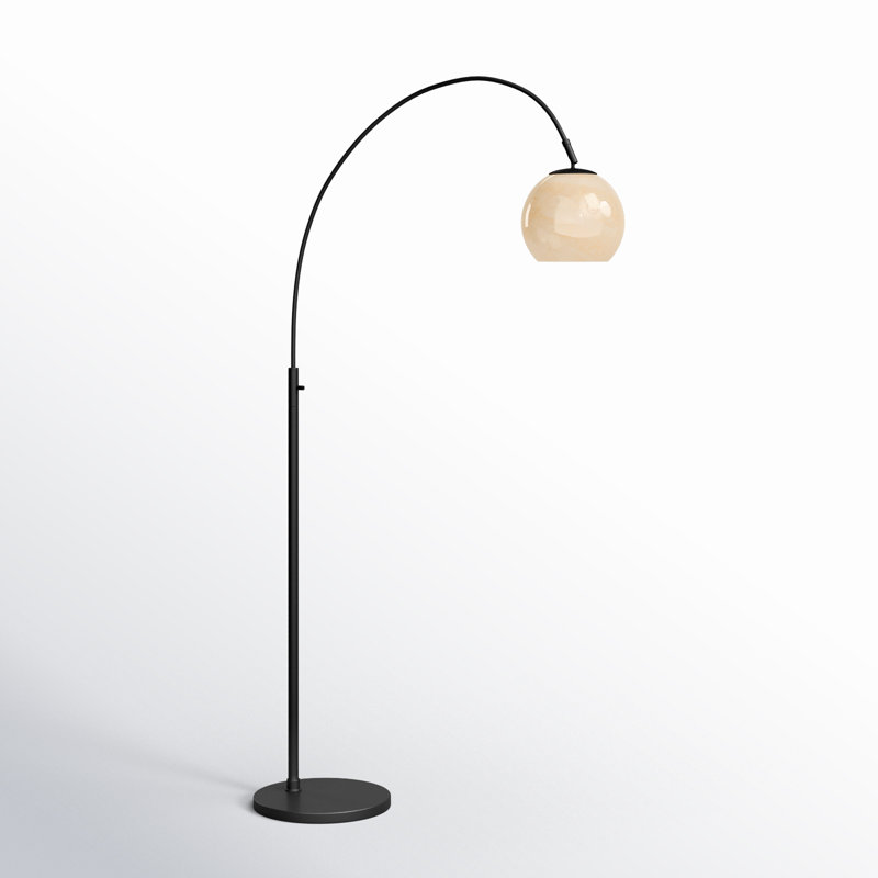 Dounia 71.5'' Black Arched Floor Lamp