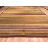 Tapis brun noué à la main à motif népalais