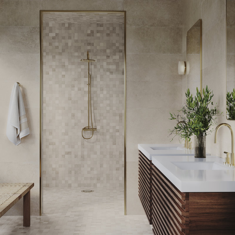 Terrace 11.81 In. X 35.43 In. Matte Ceramic Wall Tile (17.43 Sq. Ft. / Case), Cream Beige