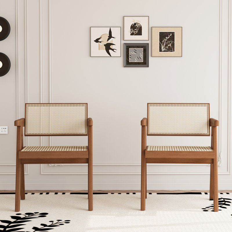 Chaise en bois massif deux pièces