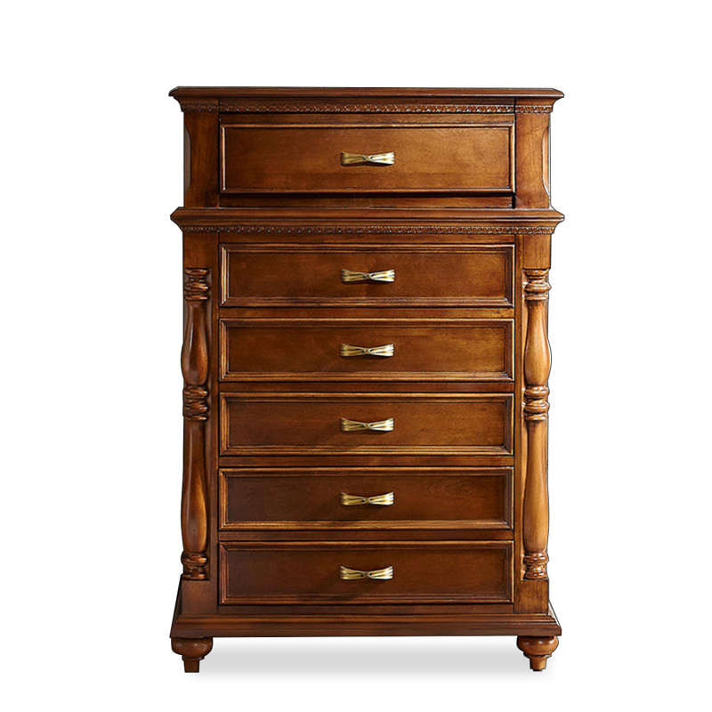 Armoire à bijoux rectangulaire brun clair en bois manufacturé
