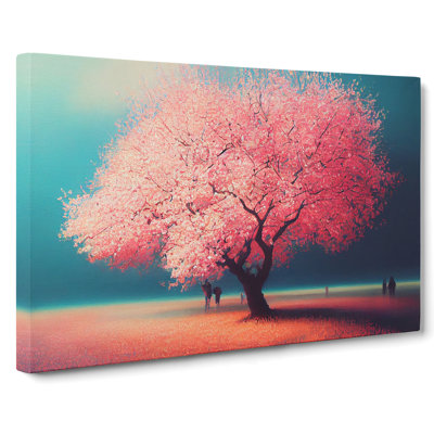 Exhilarating Cherry Blossom Tree - Wrapped Canvas