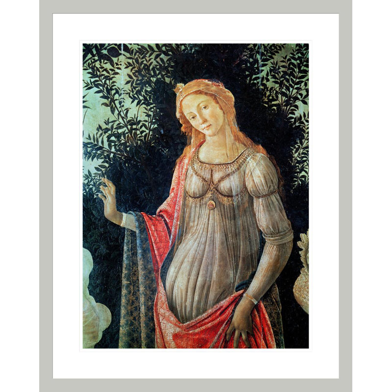 Primavera, détail de Vénus par Sandro Botticelli, impression giclée sur cadre, H 29,43 po x l 23,5 po