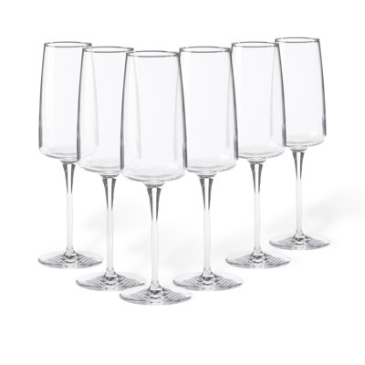 Vine Flutes 9 oz, Clear