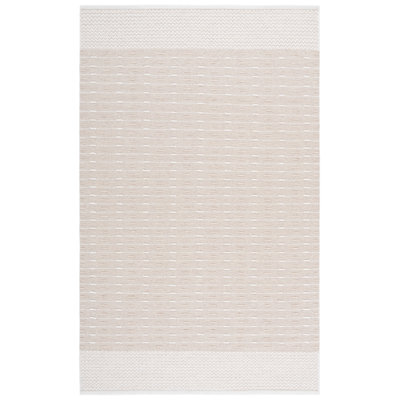 Tapis beige / ivoire en laine / coton tissé à la main 9625 Martha Stewart