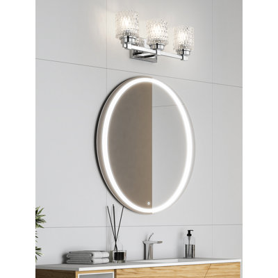 Cisca 22.75 inch Chrome 3 Light Vanity